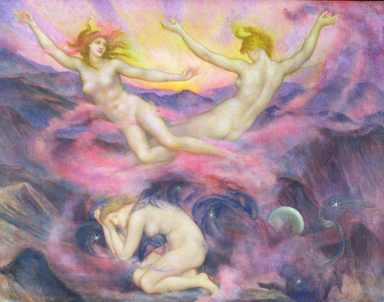 Noc i świt autorstwa Evelyn De Morgan