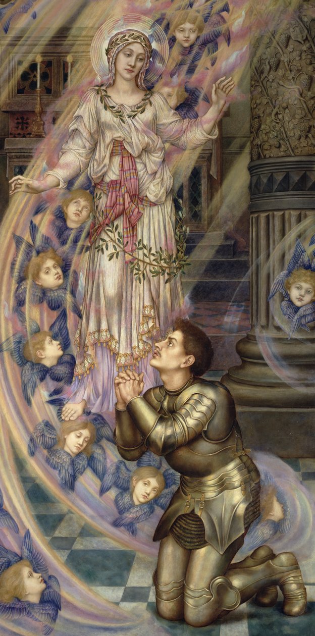 Matka Boża Pokoju, 1907 autorstwa Evelyn De Morgan