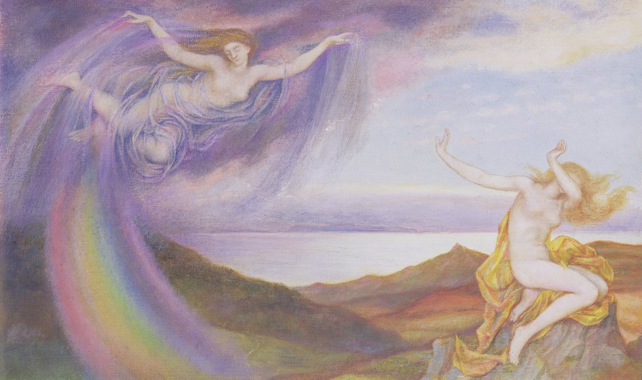 Promień słońca i letni prysznic autorstwa Evelyn De Morgan