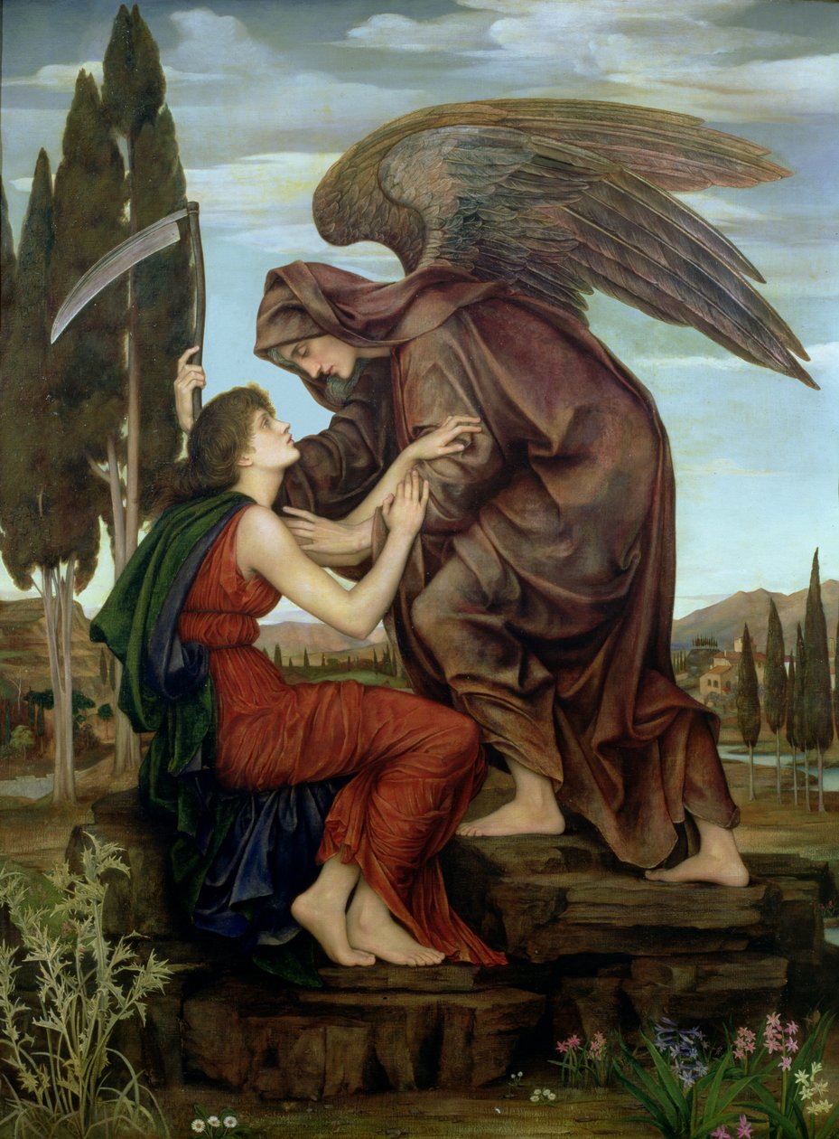 Anioł Śmierci, 1890 autorstwa Evelyn De Morgan