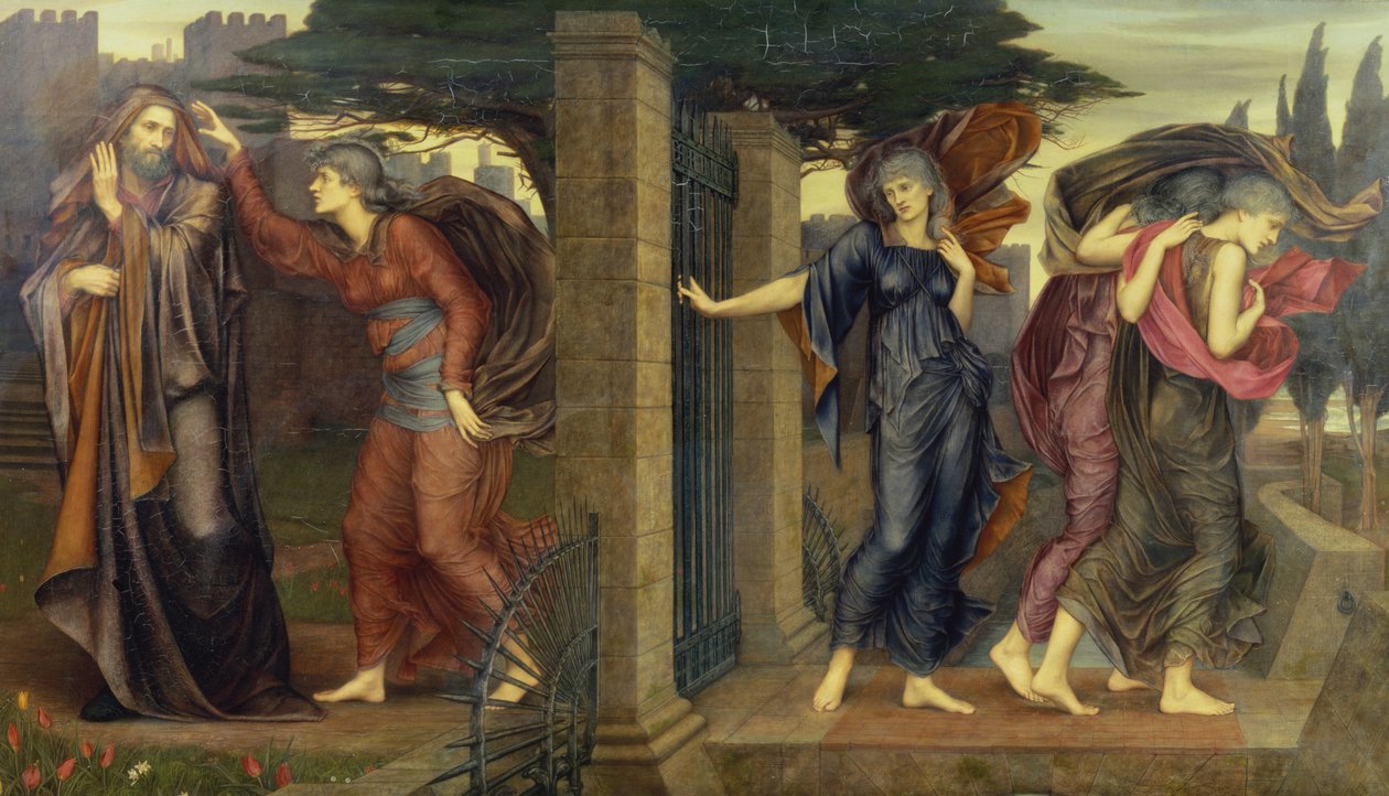 Szare Siostry, 1880-81 autorstwa Evelyn De Morgan