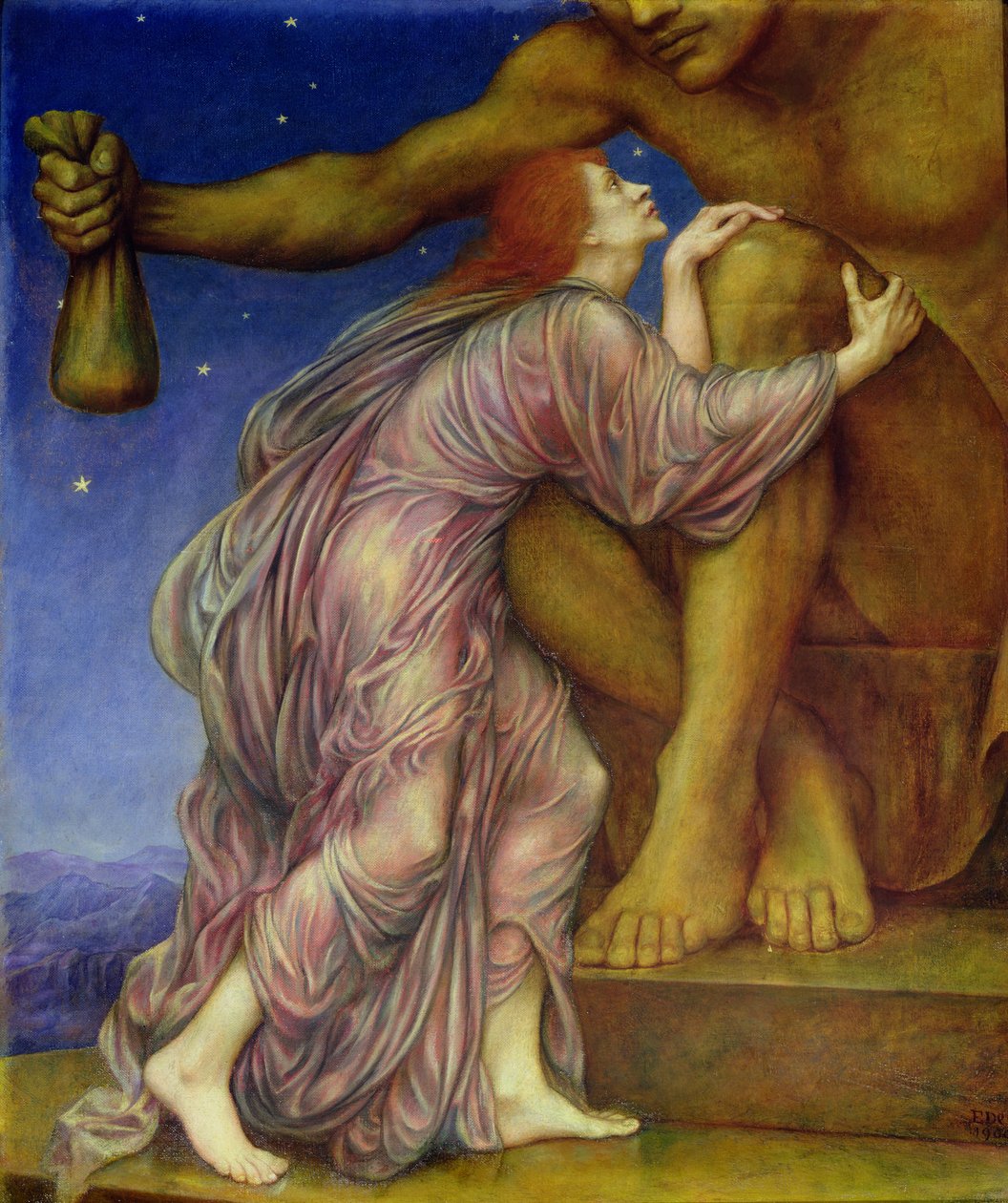 Kult Mamony, 1909 autorstwa Evelyn De Morgan