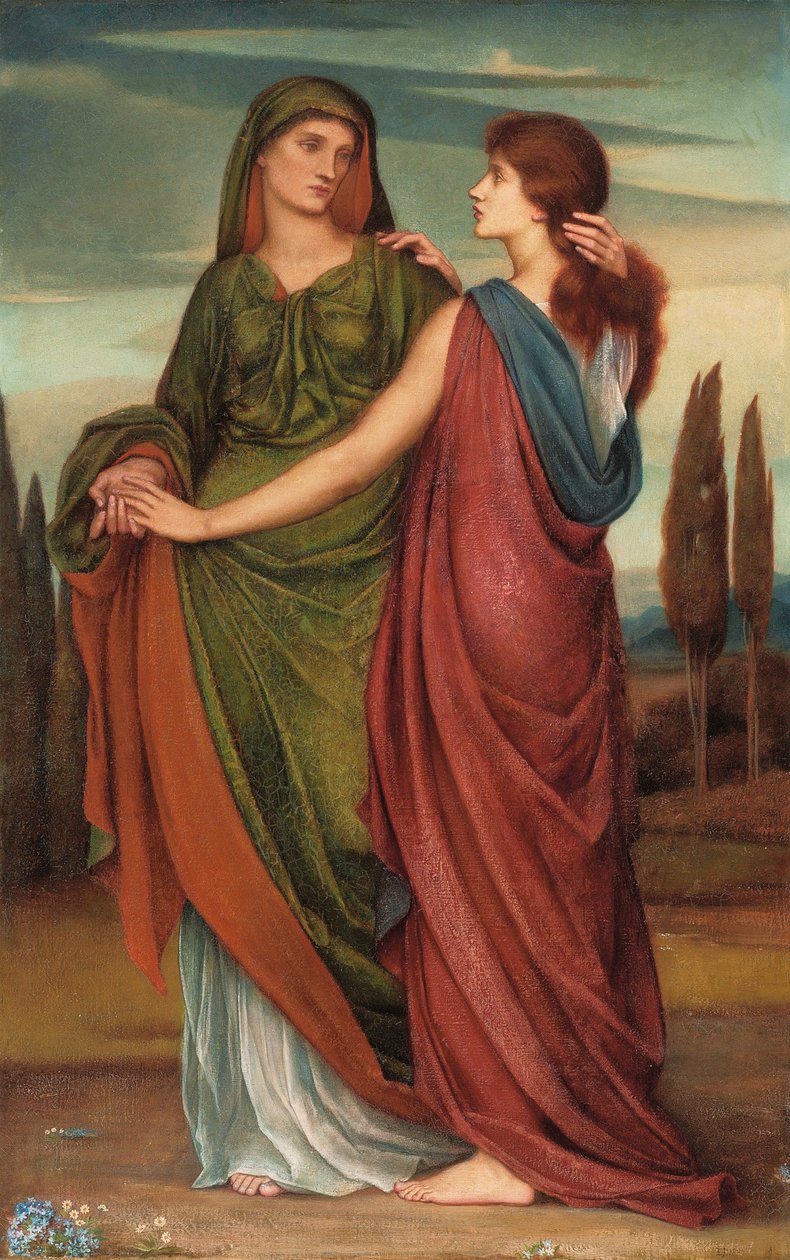 Noemi i Rut, 1887 autorstwa Evelyn De Morgan