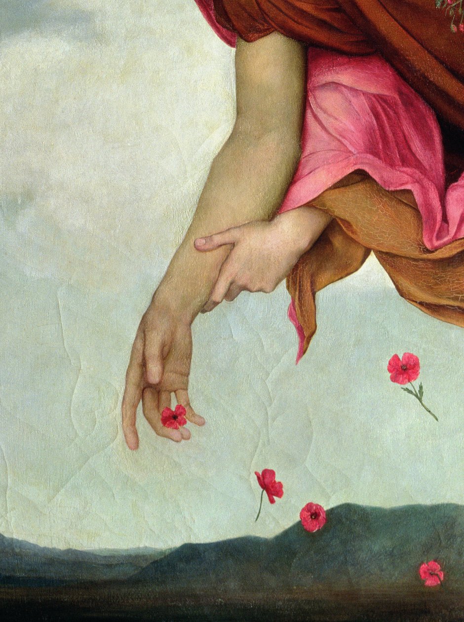 Noc i sen, 1878 olej na płótnie detal z 27984 autorstwa Evelyn De Morgan
