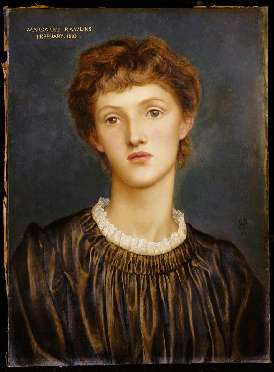 Portret Margaret Rawlins, 1883 autorstwa Evelyn De Morgan