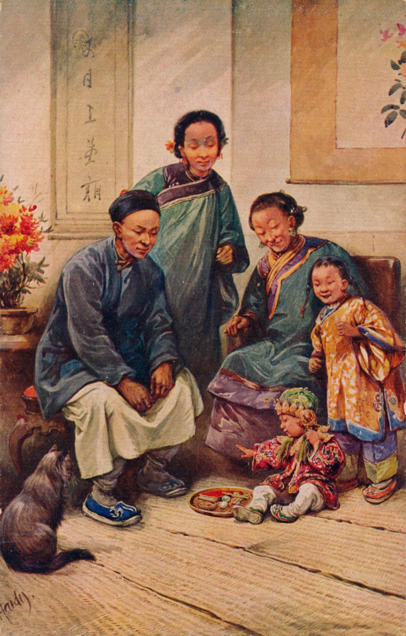 Urodziny małych chłopców, ok. 1910 r. autorstwa Evelyn Elizabeth Hardy