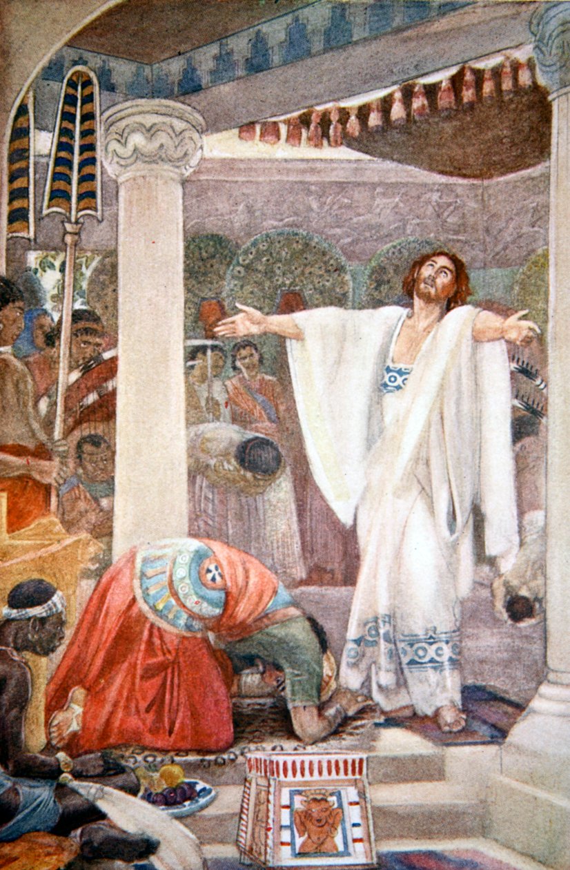 „Daniel interpretuje sen Nabuchodonozora”, 1916. autorstwa Evelyn Paul