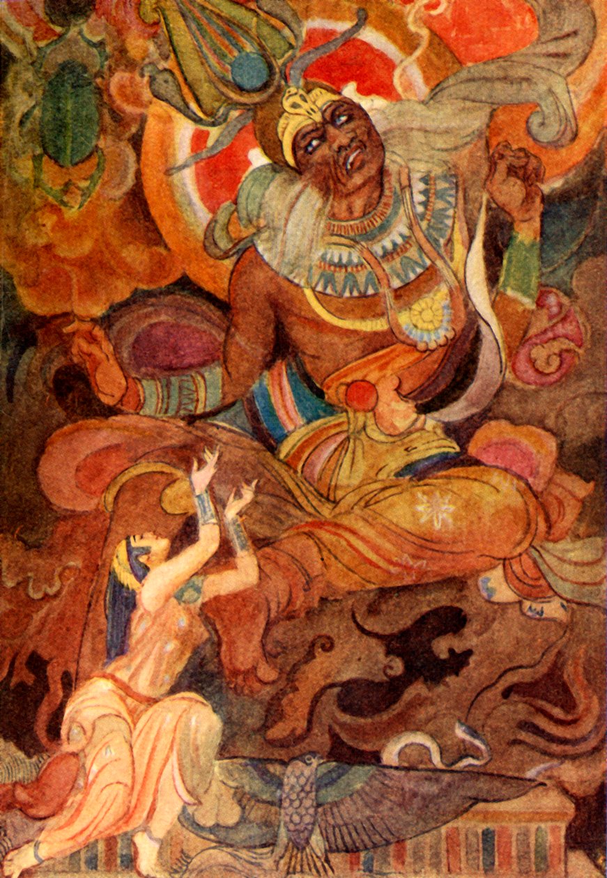 „Izyda wyczarowała Ra, aby wyjawił jego imię”, 1915. autorstwa Evelyn Paul