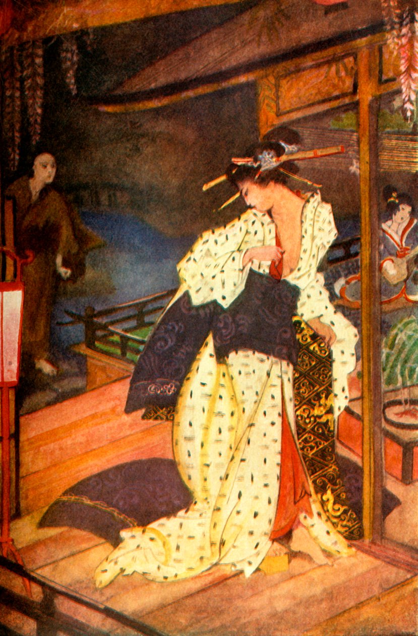 „Kiyo i ksiądz”, 1912. autorstwa Evelyn Paul