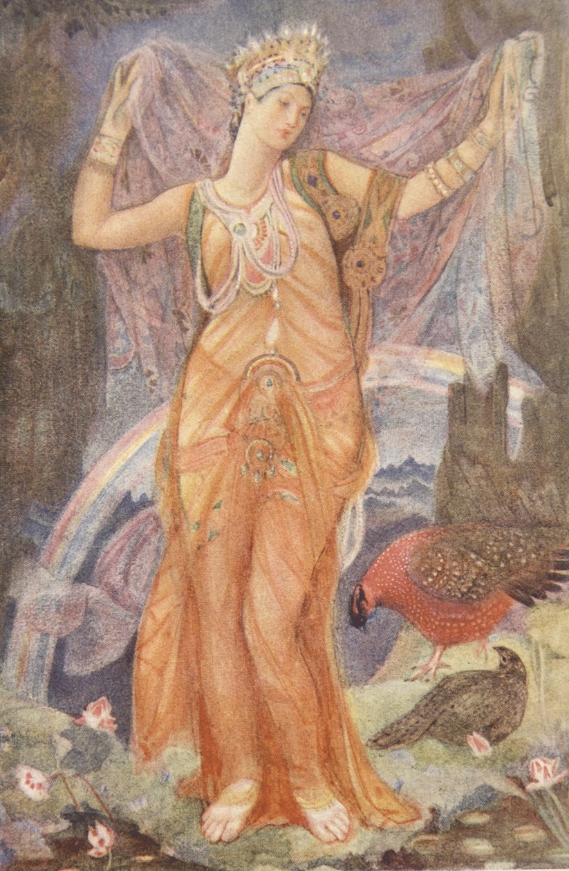 Bogini Matka Isztar, ilustracja z „Mity i legendy Babilonii i Asyrii” Lewisa Spence