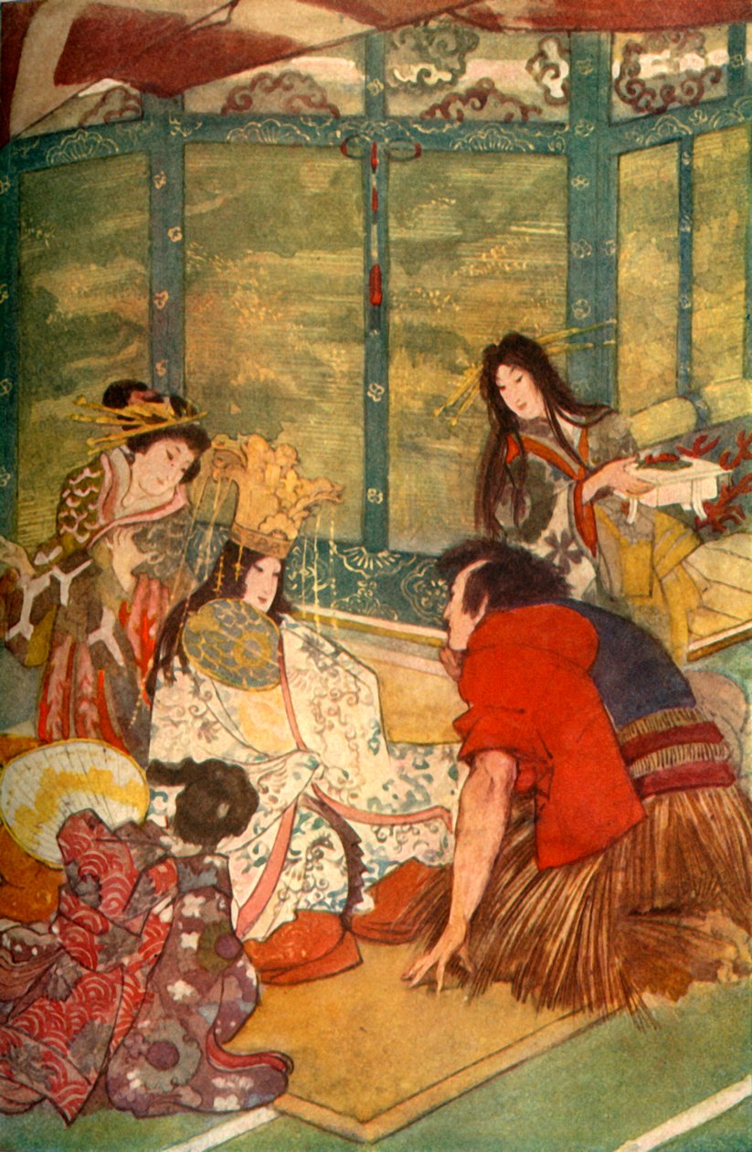 „Urashima i córka króla mórz”, 1912. autorstwa Evelyn Paul