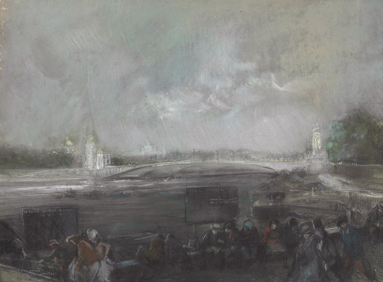 Alexander Bridge, Paryż autorstwa Everett Shinn