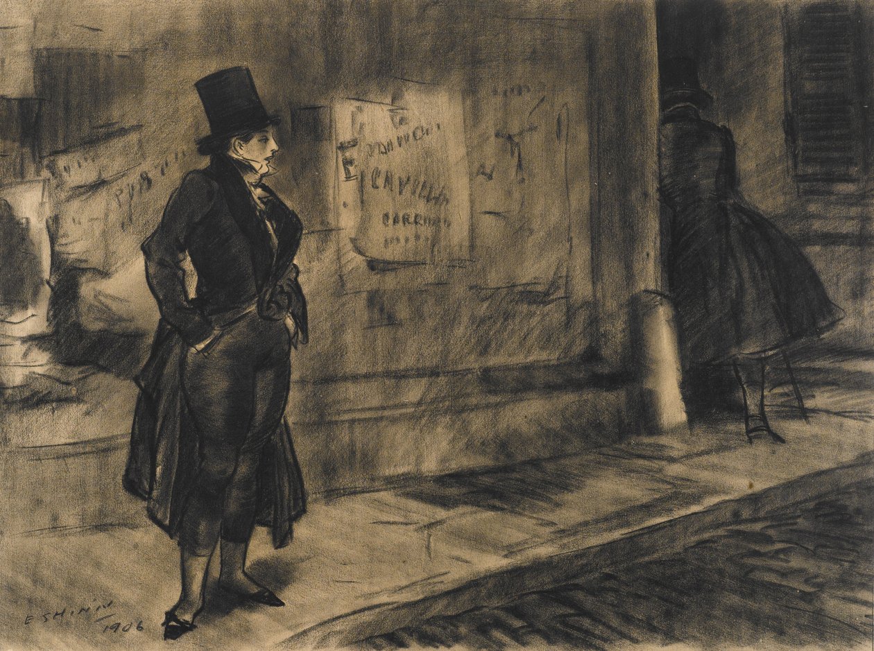 Frederique podąża za swoim mężem autorstwa Everett Shinn