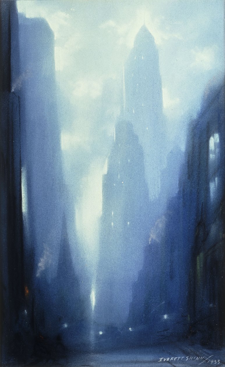 Nowy Jork nocą autorstwa Everett Shinn