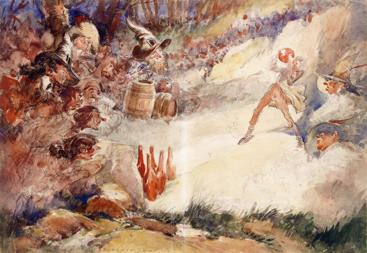 Gra w kręgle autorstwa Everett Shinn