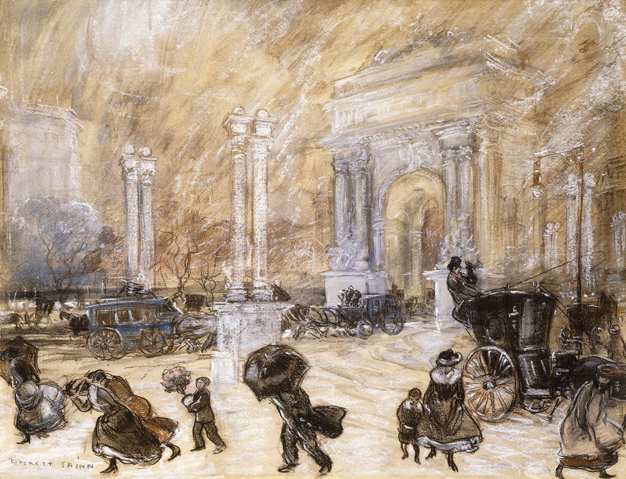 Dewey Arch, Madison Square autorstwa Everett Shinn