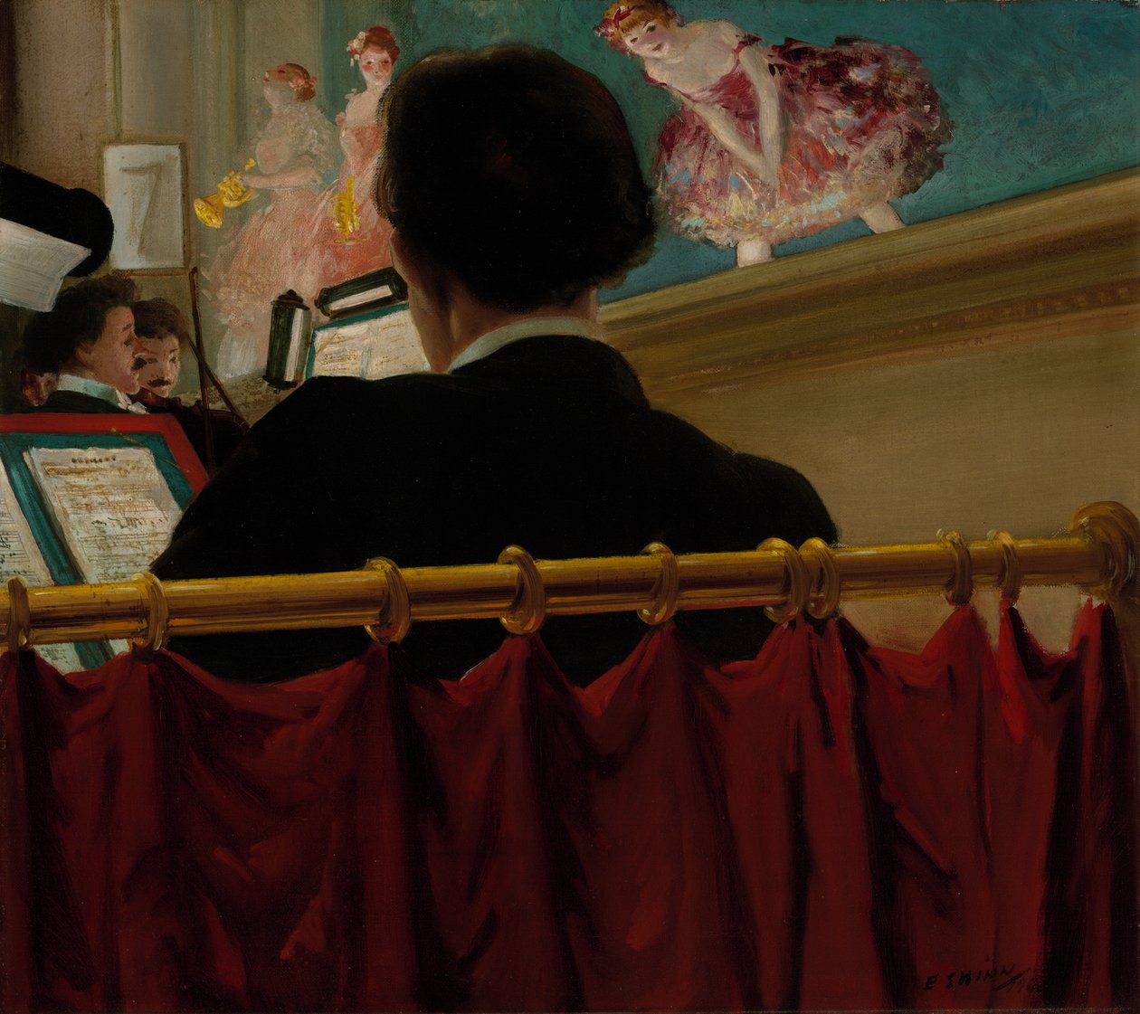 Orkiestra, Stary Proctor autorstwa Everett Shinn