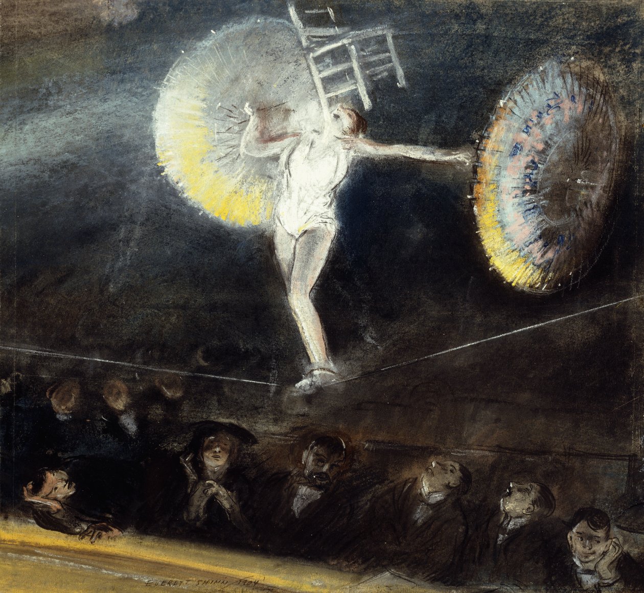The Tightrope Walker autorstwa Everett Shinn