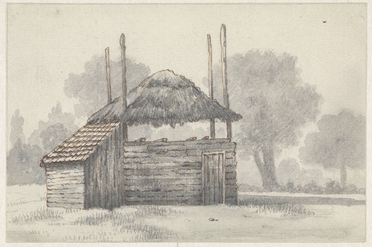 Stóg siana w Zoelmond, w Betuwe autorstwa Evert Doublet