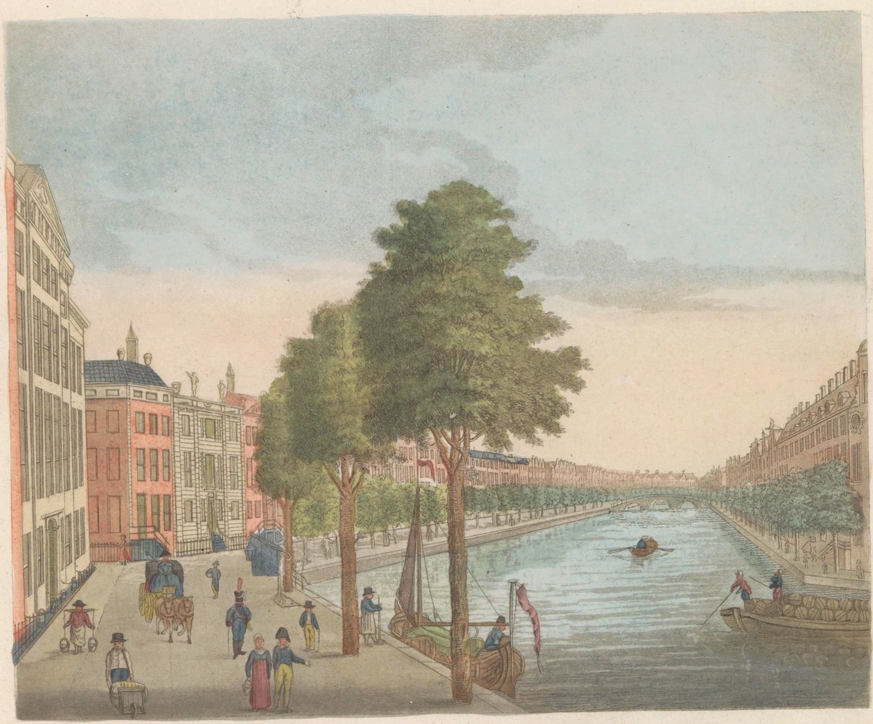 Widok na Herengracht, ok. 1810-1813 Vue du Heere-Gracht, award du Spiegel-Street, jusqu