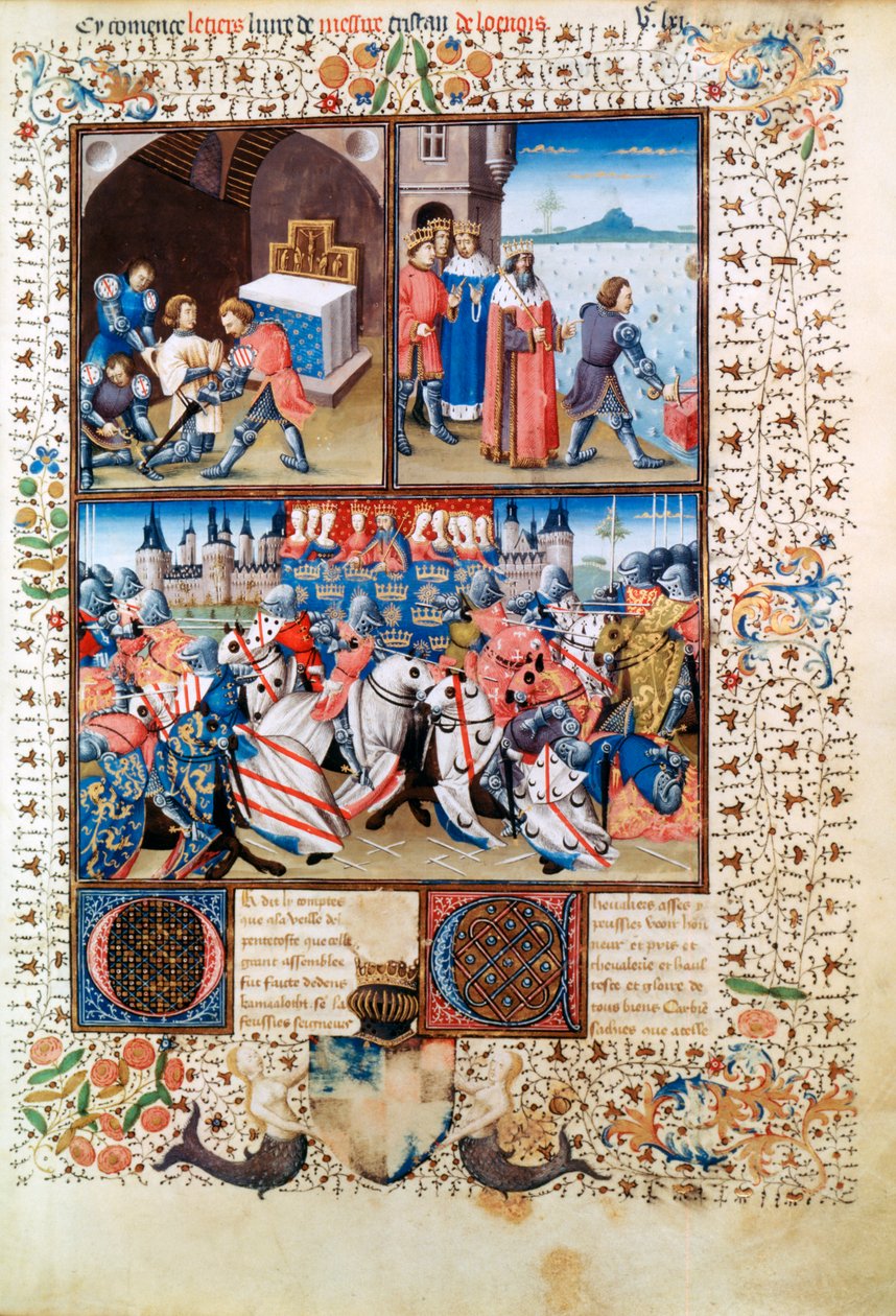 Galahad i Camelot, 1463 autorstwa Evrard d