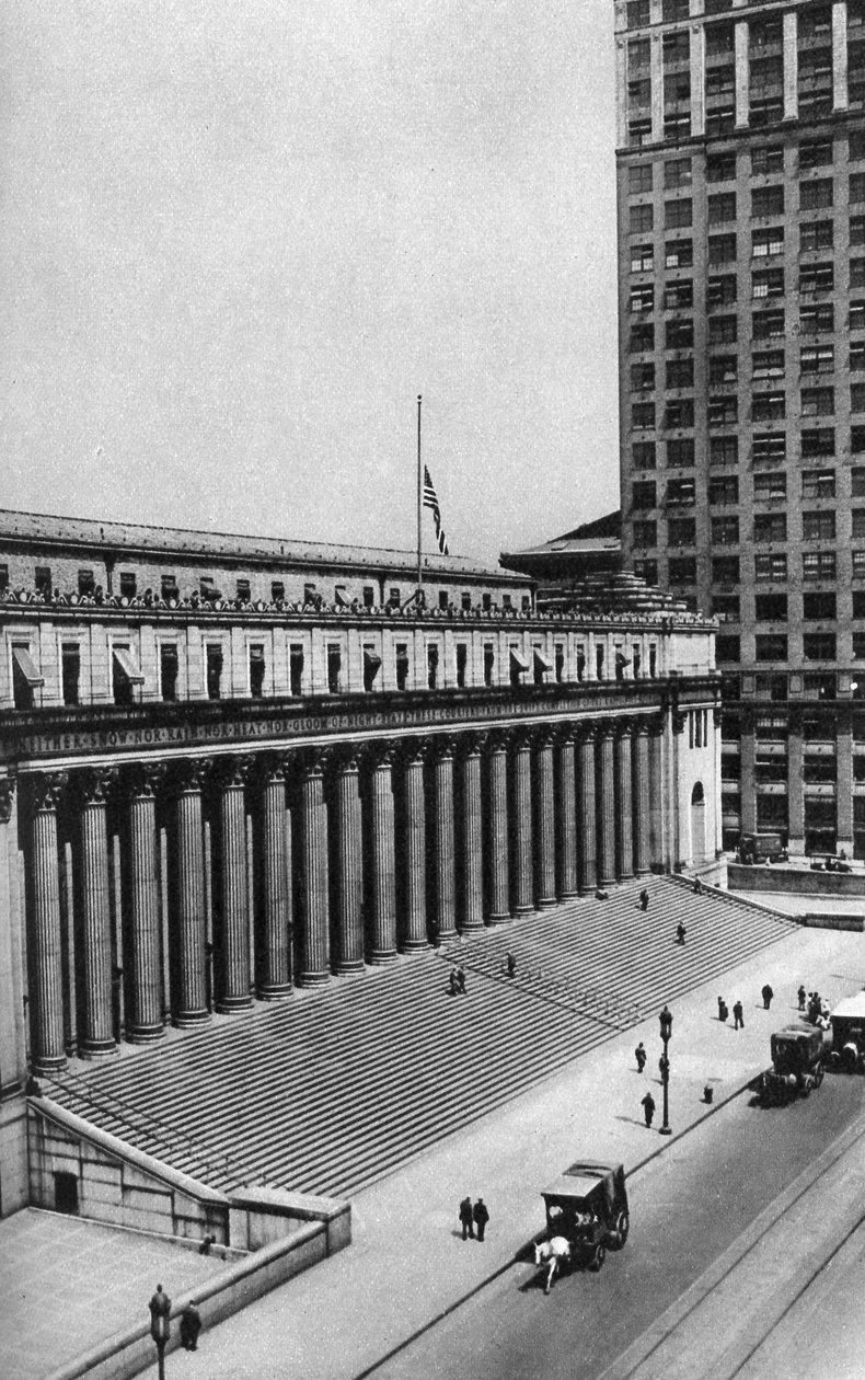 Budynek urzędu pocztowego Jamesa Farleya, Nowy Jork, USA, ok. 1930. autorstwa Ewing Galloway
