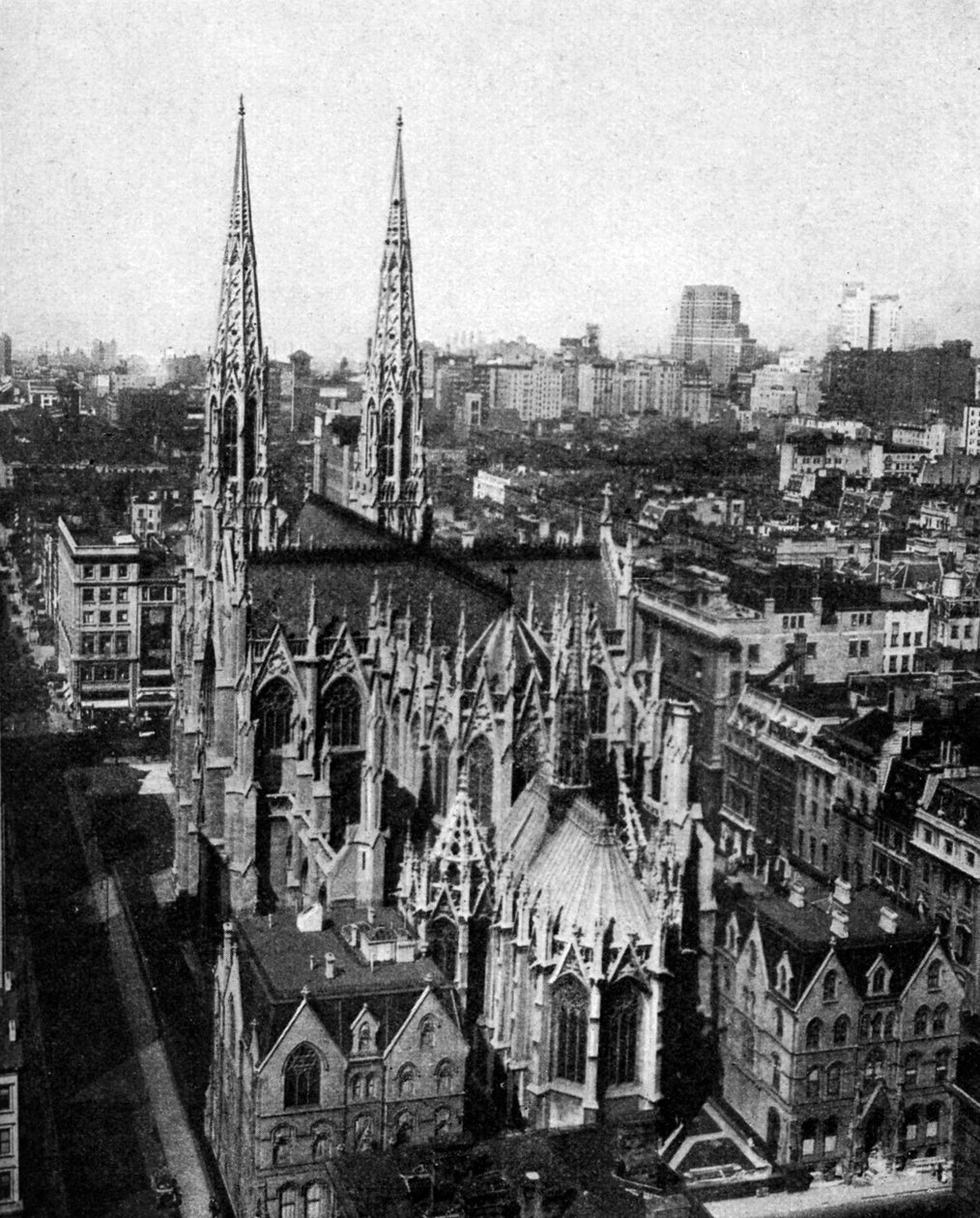 Katedra św. Patryka, Nowy Jork, USA, ok. 1930 autorstwa Ewing Galloway