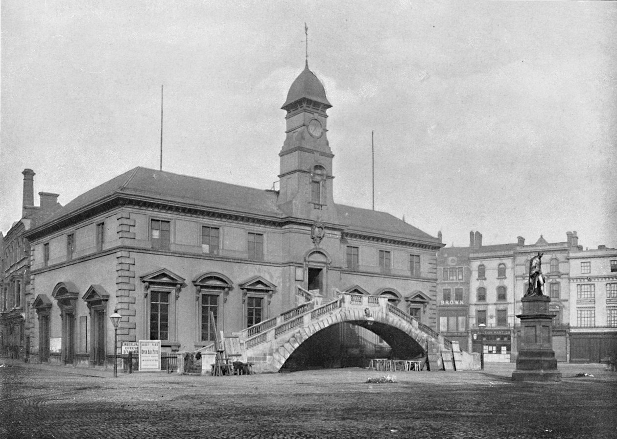 Giełda kukurydzy, Leicester, c1896 autorstwa Eyre and Spottiswoode