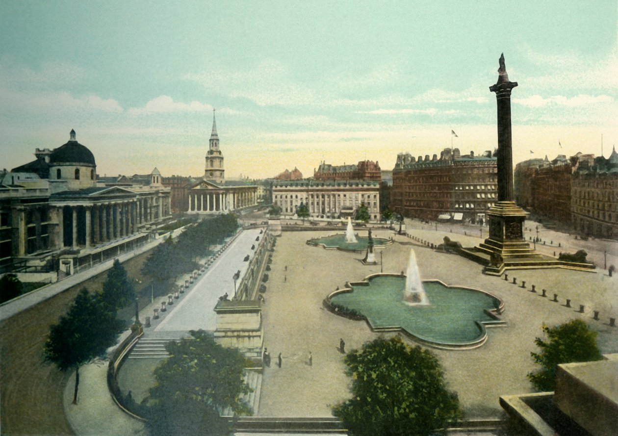 Trafalgar Square, ok. 1900. autorstwa Eyre and Spottiswoode