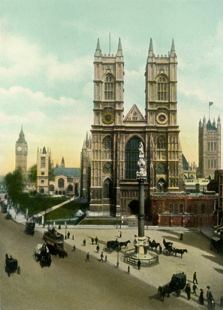 Opactwo Westminsterskie, ok. 1900. autorstwa Eyre and Spottiswoode
