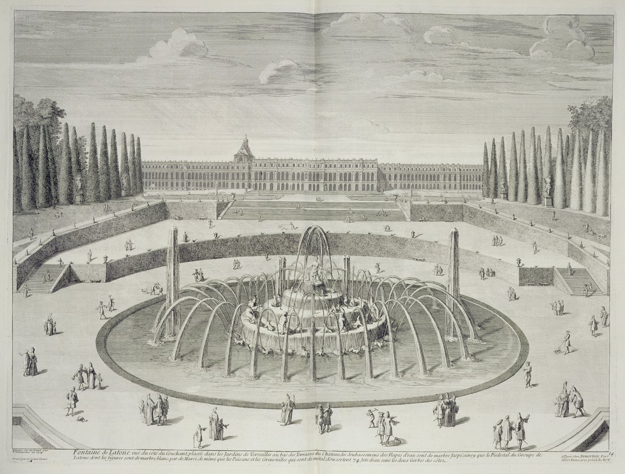 Fontanna Latone w Wersalu, 1714, z 