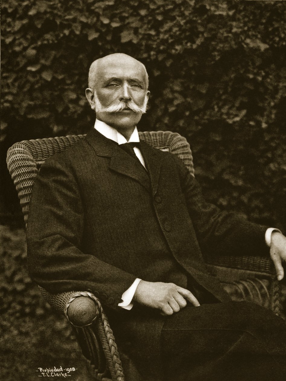 Don Jose Yves Limantour, 1908 (bw zdjęcie) autorstwa F. L. Clarke