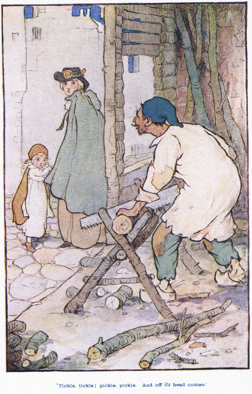 Łaskotać. Łaskotać, marynować, marynować i spada mu z głowy autorstwa F. M. B. Blaikie