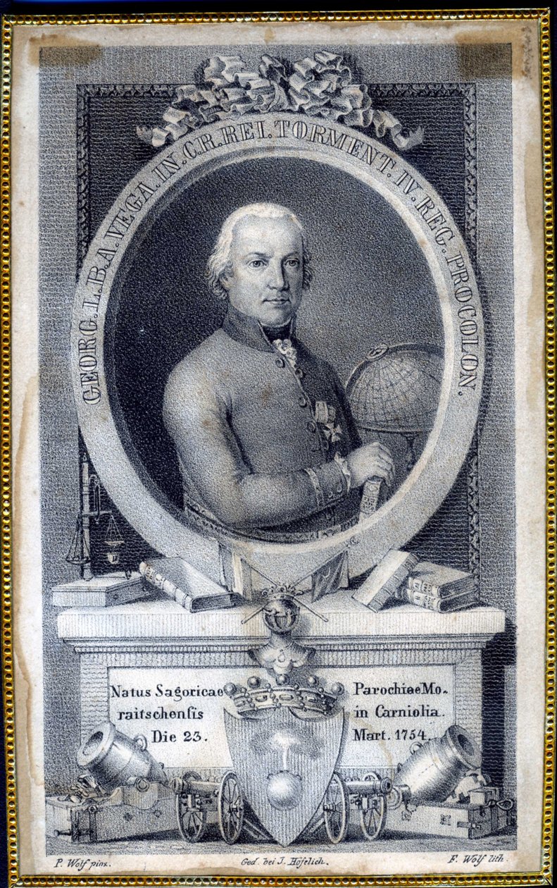 Portret Jurija Vega .a autorstwa F. Wolf