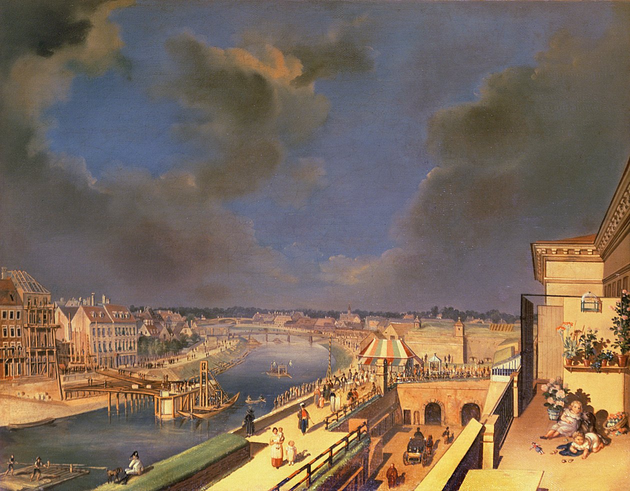 Widok na Wiedeń, 1819 autorstwa F. de Maleck