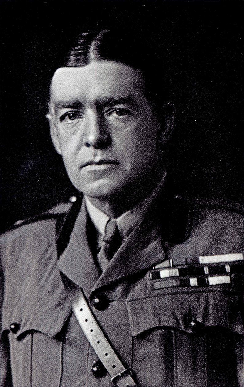 Major Sir Ernest Shackleton, 1918 (bw zdjęcie) autorstwa F.A Swaine