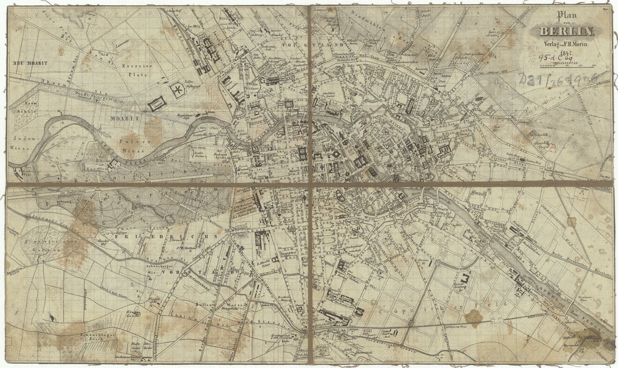 Plan Berlina autorstwa F.H. Morin