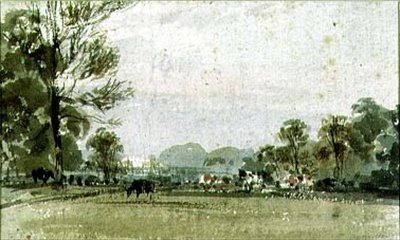 Widok na Hyde Park, XIX wiek autorstwa F.J. Collignon