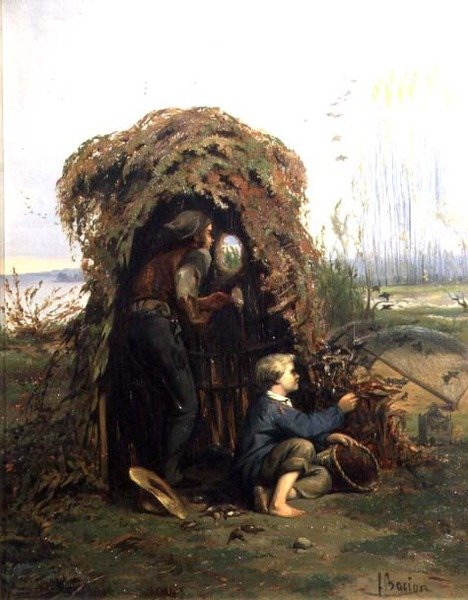 Łapanie ptaków autorstwa F.L.D. Bocion