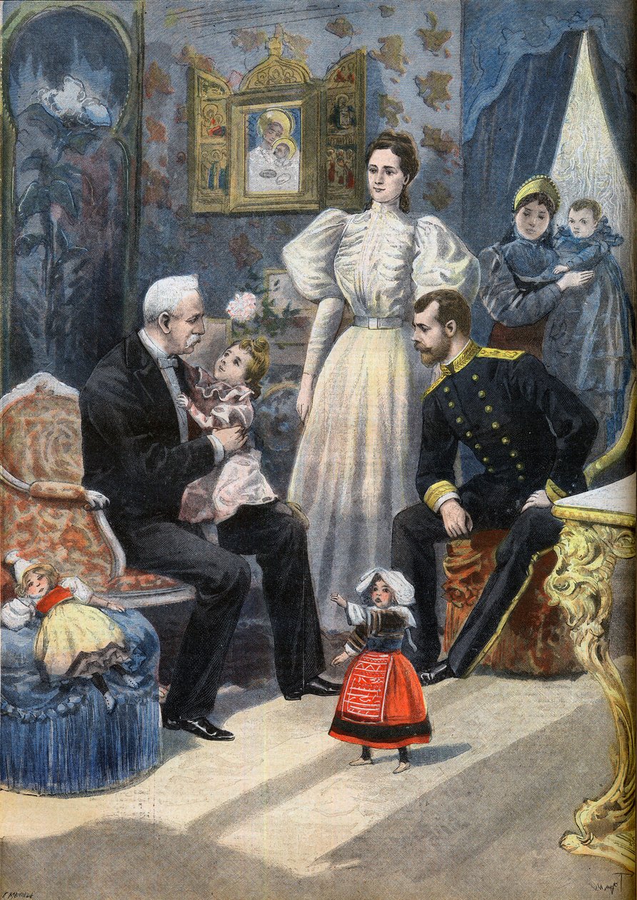 Wizyta angielskiego prezydenta Felixa Faure w Rosji autorstwa F.L. & Tofani Oswaldo (1849 1915) Meaulle