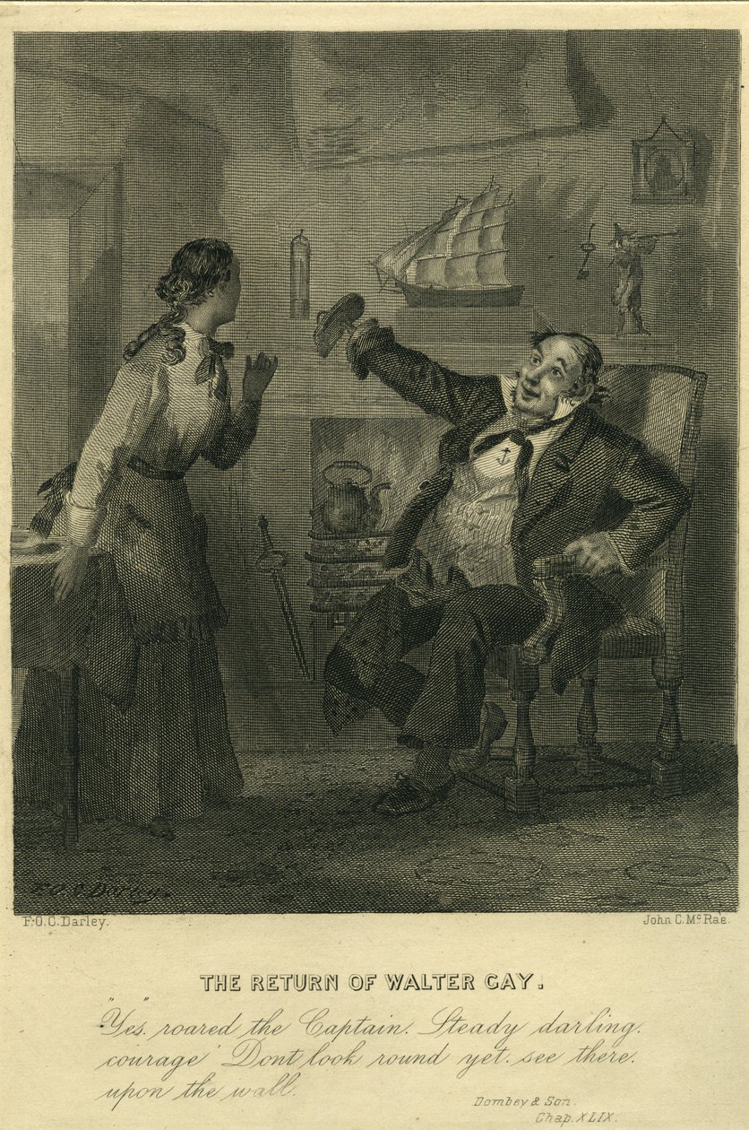 Dombey und Son: Powrót Waltera Gay autorstwa F.O.C. and McRae, C. John Darley