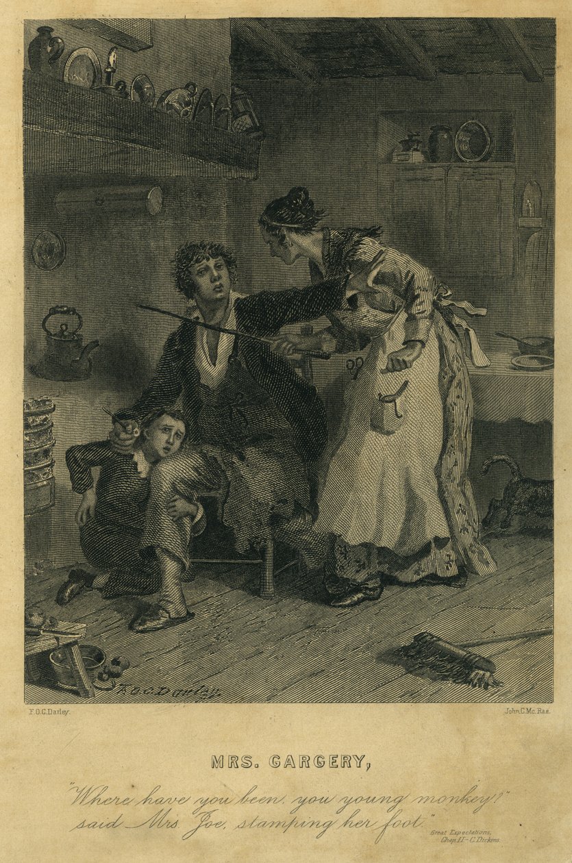 Wielkie Oczekiwania: Pani Gargery autorstwa F.O.C. and McRae, C. John Darley