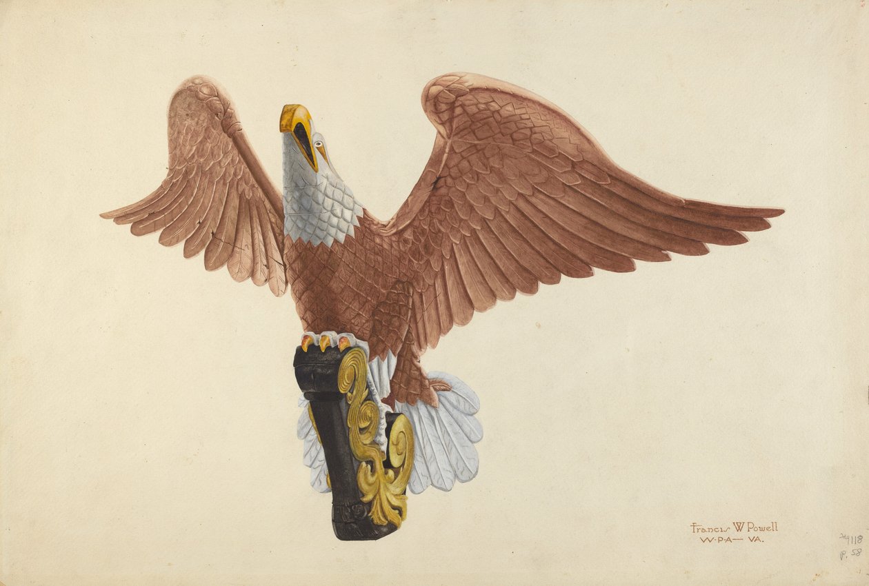 Orzeł figurant autorstwa F.W. Powell