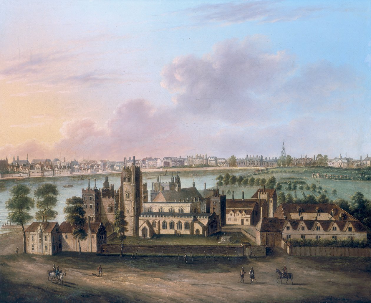 „Pałac Lambeth”, c1685 autorstwa FW Smith
