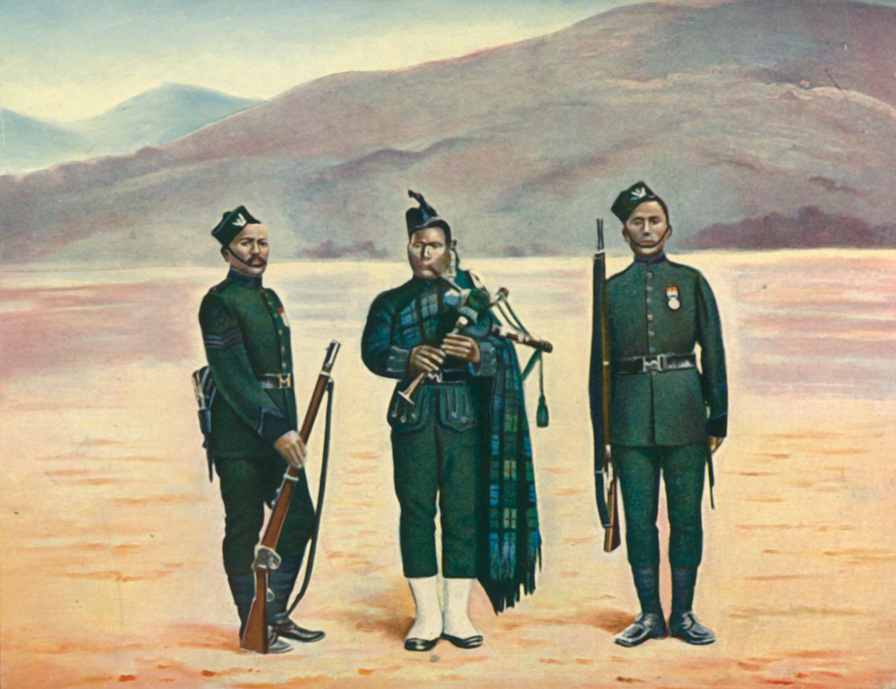 „Piąci Gurkhowie”, 1901. autorstwa F Bremner
