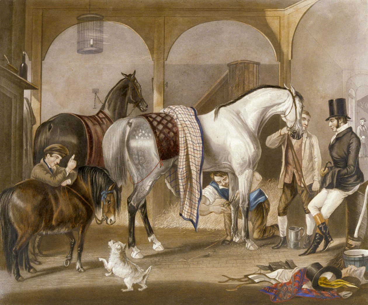 Clipper, grawerowane przez J.R. Mackrell (kolor lito) autorstwa F. C. (after) Turner