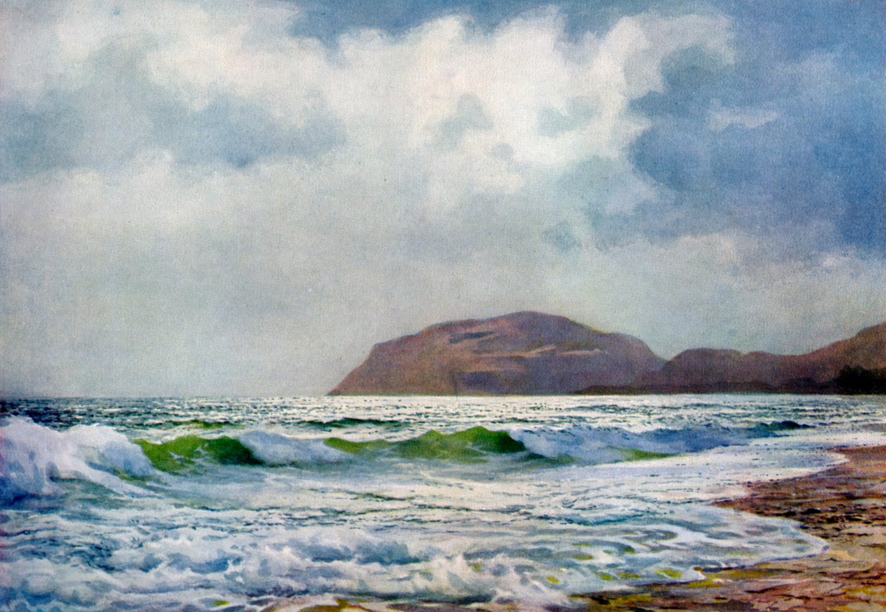Burzowy dzień w pobliżu Llandudno w Walii, 1924-1926 autorstwa F. C. Varley