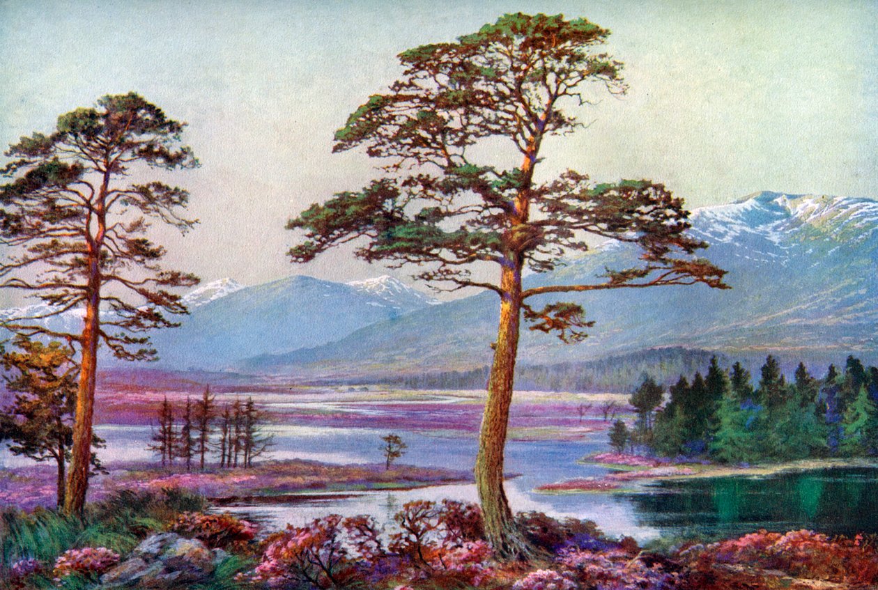 Nad Loch Tulla, Black Mount, Argyllshire, Szkocja, 1924-1926. autorstwa F. C. Varley