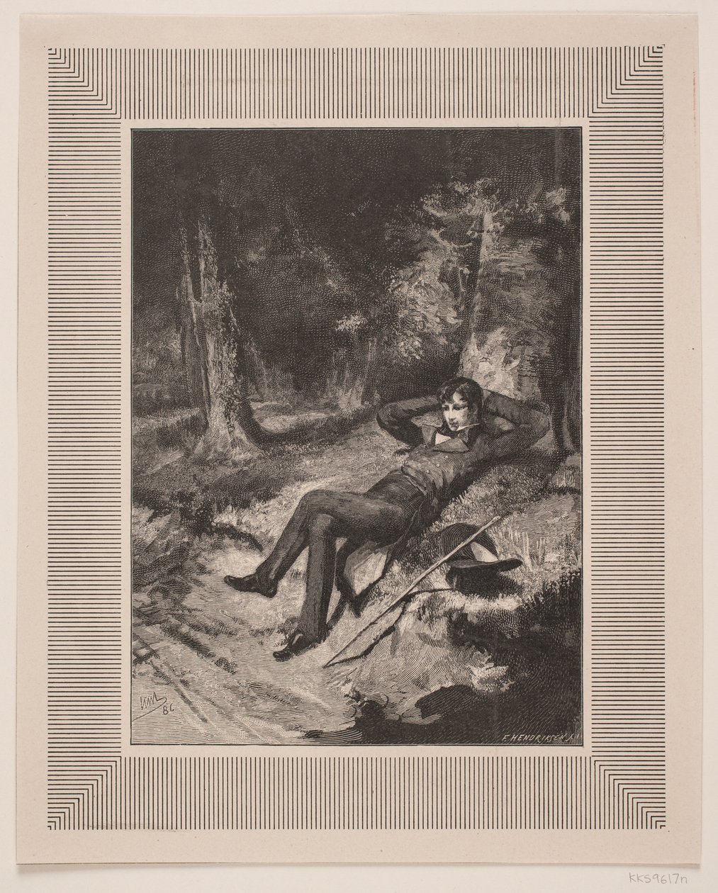 Ilustracja do C. Haucha, „Ukochany” autorstwa F. Hendriksen