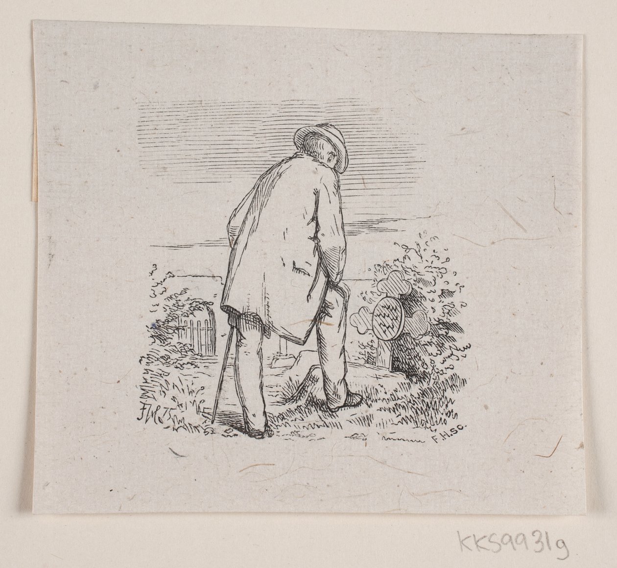 Ilustracja do „Ostatnie godziny”, wiersz HJ Greensteen autorstwa F. Hendriksen